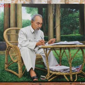 tranh bac ho ngoi ghe may 1