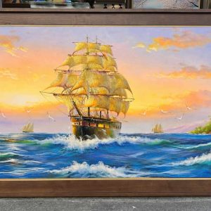 tranh son dau thuan buom